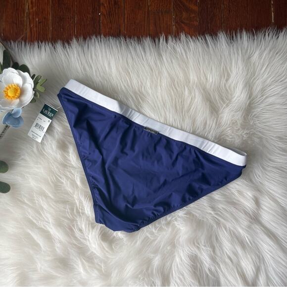 Lauren Ralph Lauren Navy Bikini Bottoms Size 16 NWT - Picture 6 of 6